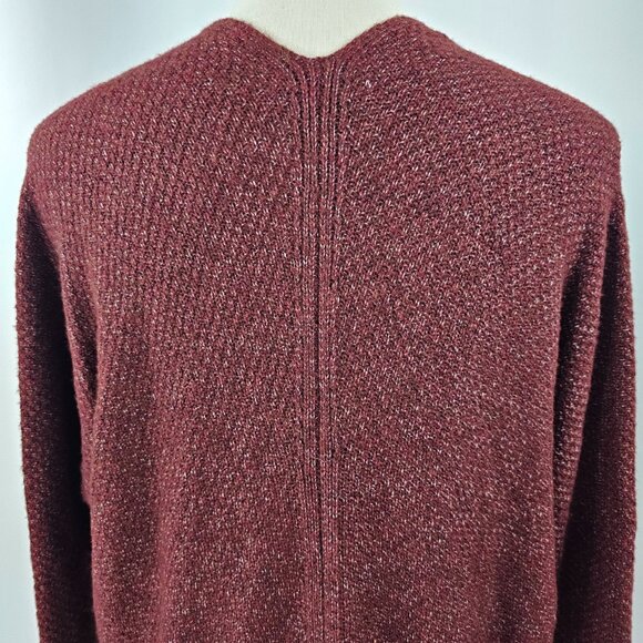Pink Clover Women's Burgundy Open Front Rolled Cuff Cardigan Size SP NWT - Picture 9 of 16